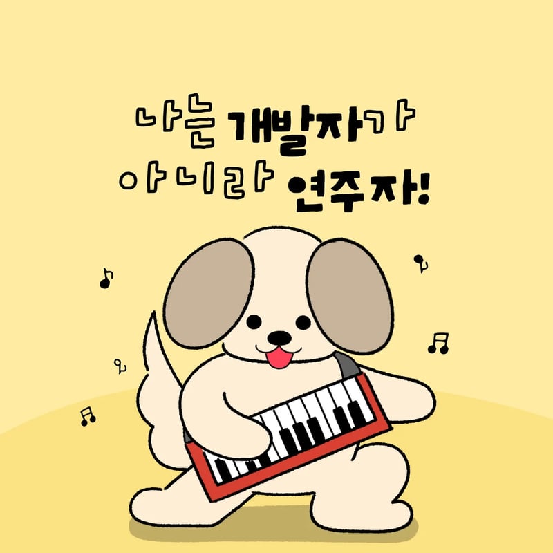 나는 개발자가 아니라 연주자!